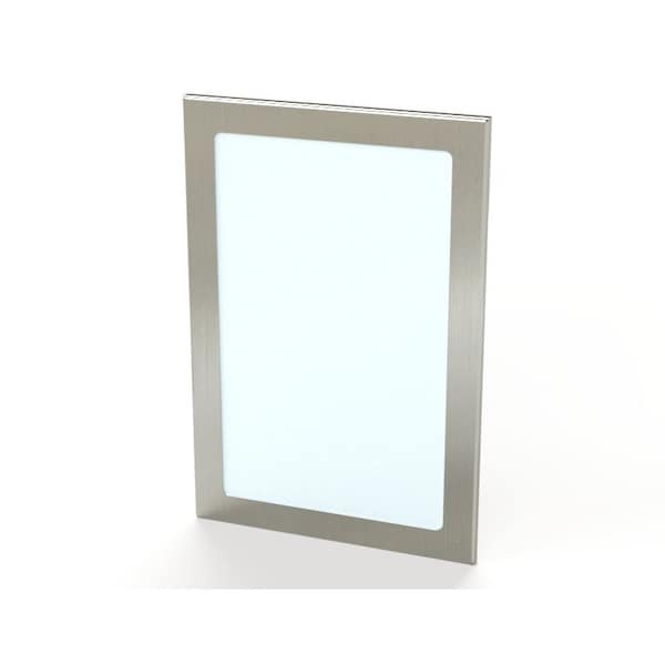 Window, 15-1/2 in. H x 10-1/2 in. W x 0.38 in. L, 304 Stainless Steel, Polycarbonate